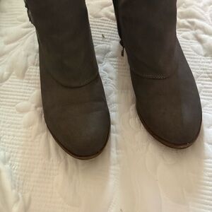 Women’s Gray Suede Knee-High Boots